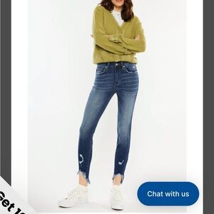 KanCan High Rise Ankle Skinny Jeans